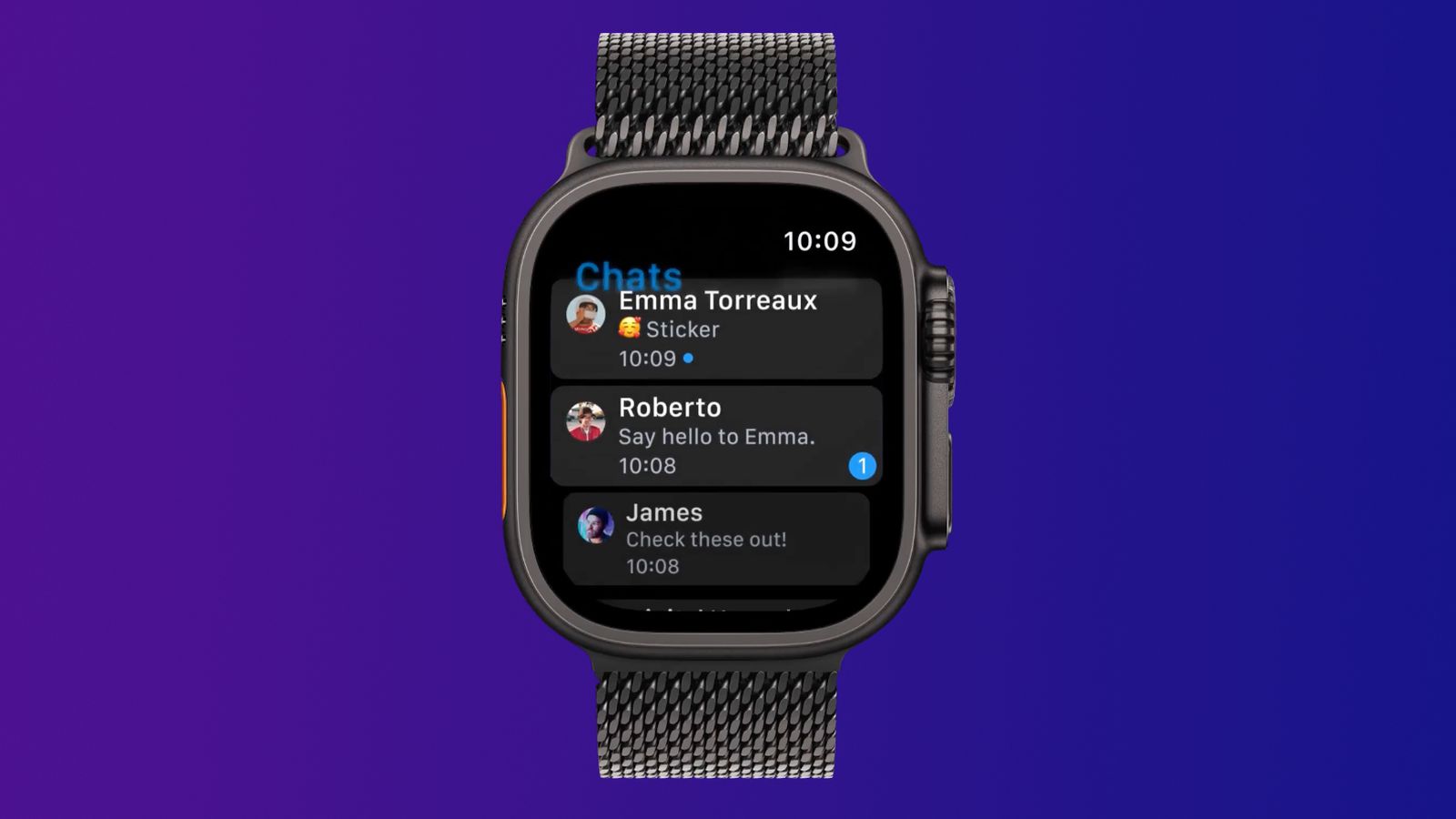 تطبيق تليجرام يحصل على تطبيق أصلي مخصص لساعات Apple Watch لتسهيل المراسلة WWDC2026